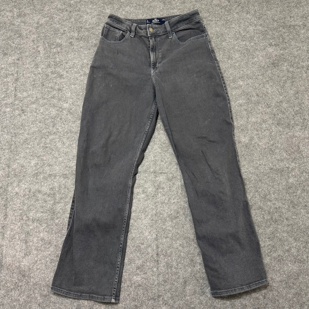 Hollister Dad Jeans Womens 4S W27S Gray Ultra High Rise Vintage Stretch Denim